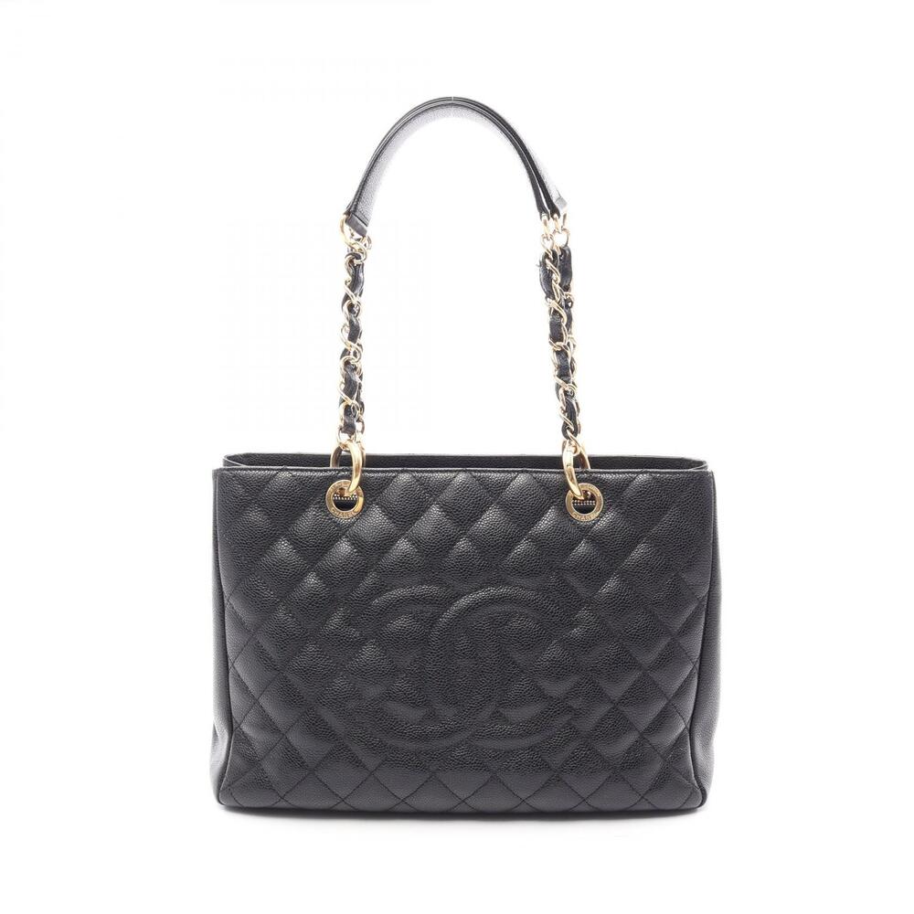 Chanel Matelasse Grand Shopping GST Tote Bag Caviar Leather Grained Calfskin